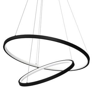 Lampadario LED a sospensione con filo HOOP LED/51W/230V diametro 60 cm 4000K nero
