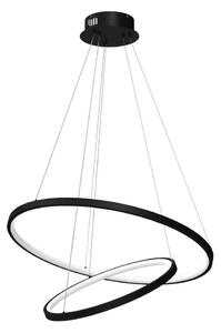 Lampadario LED a sospensione con filo HOOP LED/51W/230V diametro 60 cm 4000K nero