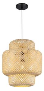 Lampadario a sospensione con filo HESTIA 1xE27/60W/230V diametro 30 cm bambù