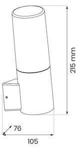 Applique da esterno HARLEM 1xE27/60W/230V IP44 nero