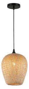 Lampadario a sospensione con filo ALMA 1xE27/60W/230V diametro 23 cm bambù