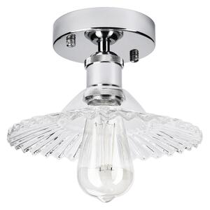 Lampadario a soffitto TRISH 1xE27/15W/230V cromo lucido/trasparente