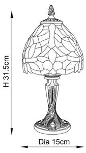 Endon 64331 - Lampada da tavolo Tiffany SYLVETTE 1xE14/40W/230V diam. 15 cm