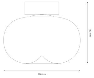 Plafoniera LED VASO LED/4W/230V diametro 18 cm oro/fumé