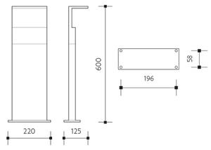 Lampada da esterno a LED con sensore NATURA LED/12W/230V 4000K IP54 marrone/antracite