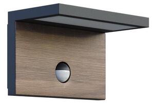 Lampada LED da esterno con sensore NATURA LED/12W/230V 4000K IP54 marrone/antracite