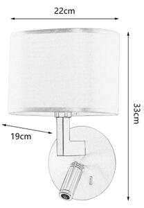 Brilagi - Lampada da parete LED DAYA 1xE14/40W/230V + LED/3W nera