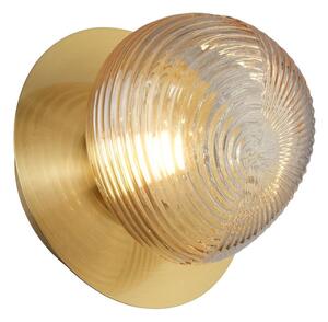 Applique LED BOLLA LED/3W/230V dorata/beige fumé