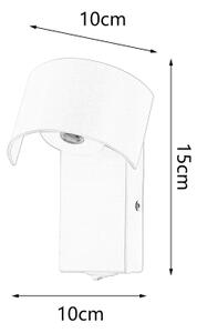 Brilagi - Applique a LED VASTO LED/3W/230V bianco