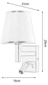 Brilagi - Applique a LED DEYA 1xE14/40W/230V + LED/3W nero