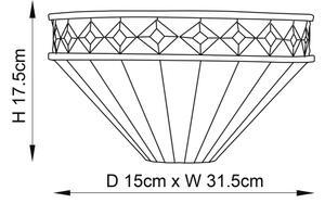 Endon 64149 - Applique Tiffany FARGO 1xE14/40W/230V