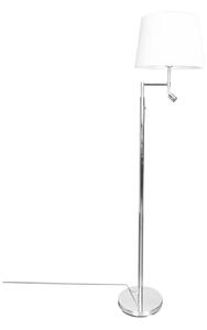 ByRydens 1988780-5000 Lampada da terra ORLANDO 1xE27/5W/230V+LED/3W bianco/cromo