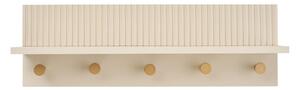 Attaccapanni da parete beige con scaffale 50 cm Rocca – House Nordic