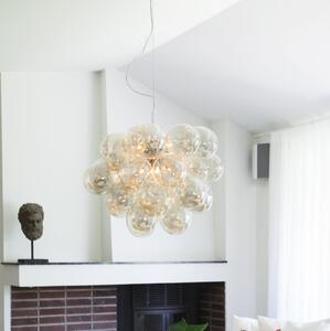ByRydens 4200650-5503 - Lampadario a sospensione con filo GROSS GRANDE 8xG9/4W/230V fumé/marrone