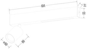 Faretto LED MAGNET LED/5W/230V + 2xGU10/60W 3000/4000K nero