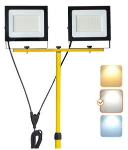 LED Riflettore con il supporto TIGRA 2xLED/100W/230V 4000K IP54 nero/giallo