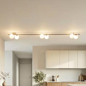 Plafoniera soffitto Imelo TK Lighting, dimmerabile, Marrone / Ruggine, Camera da letto, Vetro, Plafoniera