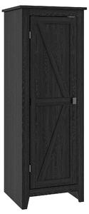 HOMCOM Armadio da Cucina Rialzato con 2 Ripiani Regolabili, 120 cm, Nero | Aosom Italy