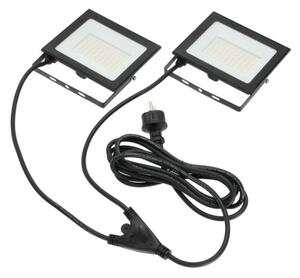 LED Riflettore con il supporto TIGRA 2xLED/50W/230V 4000K IP54 nero/giallo