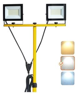 LED Riflettore con il supporto TIGRA 2xLED/50W/230V 4000K IP54 nero/giallo