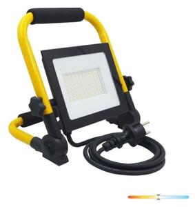 Riflettore LED portatile TIGRA LED/50W/4000K IP54 nero/giallo