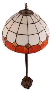 Brilagi - Lampada da terra in vetro Tiffany SIENNA 2xE27/60W/230V