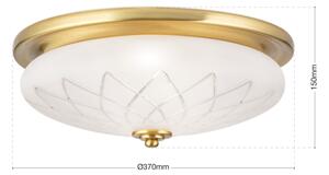 Orion DL 7-791/37 - Plafoniera PORTO 2xE27/40W/230V diametro 37 cm oro