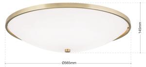 Orion DL 7-531/56 - Plafoniera AIDA 5xE27/60W/230V diametro 56,5 cm ottone