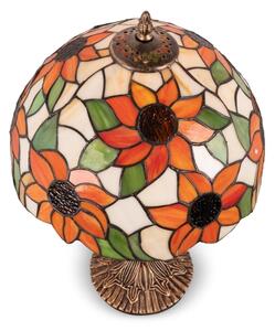 Brilagi - Lampada da tavolo Tiffany in vetro colorato SUNFLOWER 1xE27/60W/230V