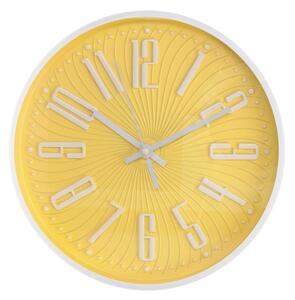 Orologio plastica giallo tondo cm ø30