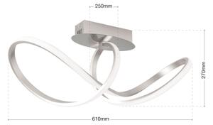 Orion DL 7-694 - Lampadario a plafone LED dimmerabile CIRCUS LED/30W/230V cromo opaco