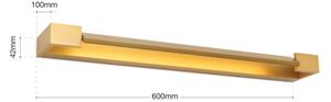 Orion Soff 3-480 - Illuminazione a LED per specchi MARILYN LED/18W/230V 60 cm IP44 oro