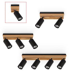 Brilagi - Faretto SELE WOOD ACOUSTIC 1xGU10/30W/230V nero/legno