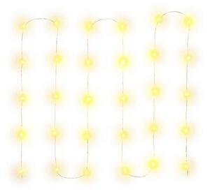 Retlux - catena a LED, 30 LED, alimentazione 3xAA, 3,3 m, bianco caldo