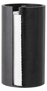 Portarotolo da cucina verticale nero in legno ø 14,5 cm Celian – Bloomingville