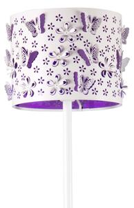 ONLI - Lampada con piedistallo TITILLA 1xE27/22W/230V viola/bianco