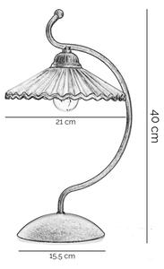 ONLI - Lampada da tavolo ROSINA 1xE14/6W/230V bronzo