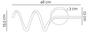 ONLI - Applique a LED TWIST LED/6W/230V 4000K nero