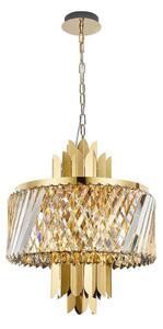 Lampadario a sospensione con catena MARGOT 6xE14/40W/230V diametro 43 cm oro
