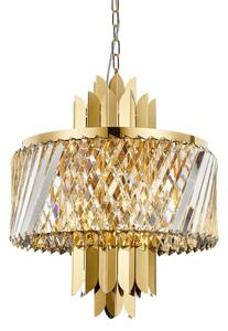 Lampadario a sospensione con catena MARGOT 6xE14/40W/230V diametro 43 cm oro