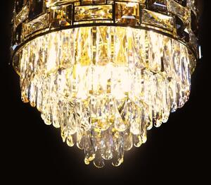 Plafoniera LUXURIA 9xE14/40W/230V diametro 48 cm oro