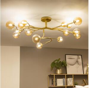 Brilagi - Lampadario a plafone LED MISTEL 15xG9/3W/230V oro