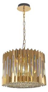 Lampadario a sospensione con catena RITZ 7xE14/40W/230V diametro 42 cm oro