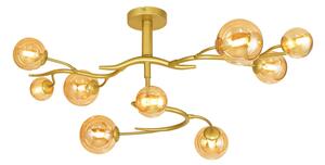 Brilagi - Lampadario a plafone LED MISTEL 9xG9/3W/230V oro