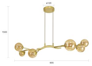 Brilagi - Lampadario LED a sospensione con filo MISTEL 6xG9/3W/230V oro