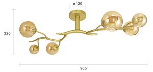 Brilagi - Lampadario a plafone LED MISTEL 6xG9/3W/230V oro