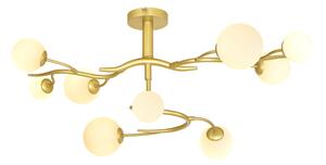 Brilagi - Lampadario a plafone LED MISTEL 9xG9/3W/230V oro/bianco