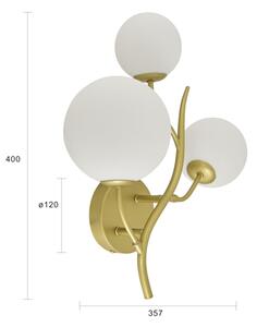 Brilagi - Applique a LED MISTEL 3xG9/3W/230V oro/bianco