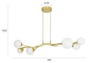 Brilagi - Lampadario LED a sospensione con filo MISTEL 6xG9/3W/230V oro/bianco