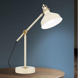 Orion LA 4-1222/1 - Lampada da tavolo SCHILLER 1xE27/40W/230V color crema/bronzo